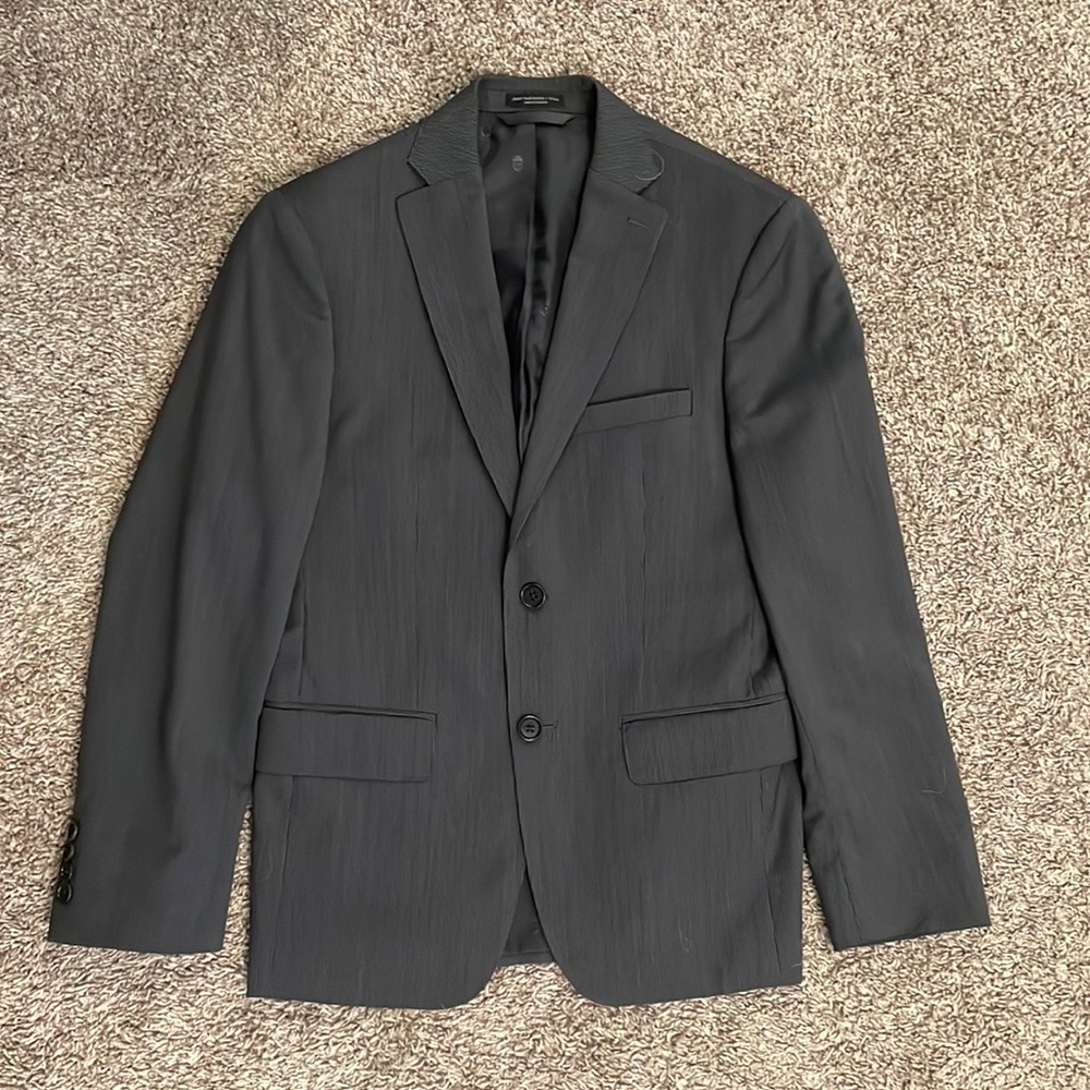 John Varvatos USA pinstripe gray blazer 36S